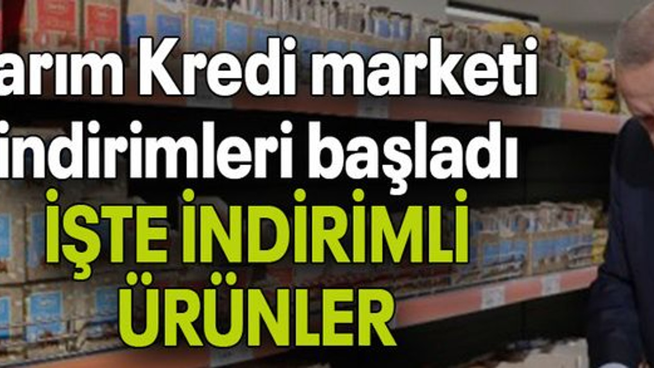 Tarım Kredi marketi indirimleri başladı: İŞTE İNDİRİMLİ ÜRÜNLER